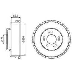 Bosch Bremstrommel 0 986 477 228