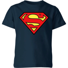 DC Comics Kid's Justice League Superman Logo T-shirt - Navy