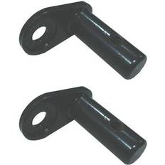 Adaptateurs de poussette vidaXL Attelages De Remorque Pour Vélo 2 Pcs Noir