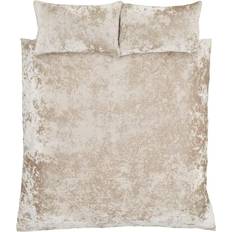 Hemtextil Catherine Lansfield Crushed Påslakan Silver, Natur (230x220cm)