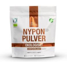 Nyponpulver eko WellAware Nyponpulver Grovmalda EKO 500g