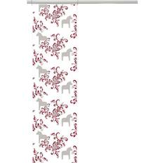 Panelgardiner Arvidssons Textil Kurbits Beige-Röd Panelgardiner