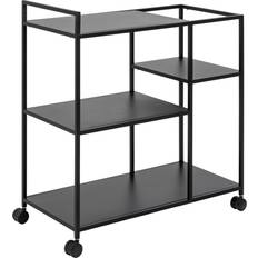 Nordform Carritos Mesa Nordform Newcastle Serving Matt Black Trolley Table