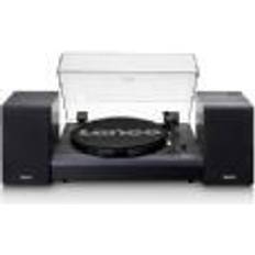 Lenco LS-301BK Turntable and Speaker Bundle