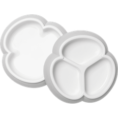 BabyBjörn Vauvan Tuttipullot ja Pöytäastiat BabyBjörn Baby Plate Set, 2-pack Grey