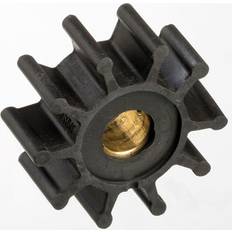 Nitrile Impeller 2 x 7/8 x 1/2 in 1 or 2 Drive Brass Insert 10 Blades