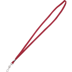 Red Business Card Holders Advantus 24/BX Red Deluxe Neck Lanyard with J-Hooks