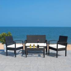 Safavieh Bassey Wicker/ Outdoor Lounge Set
