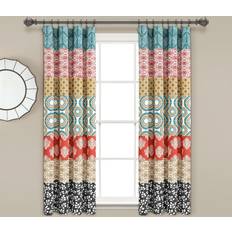 Turkosa Gardiner & Tillbehör Lush Decor Set of 2 63"x52" Bohemian