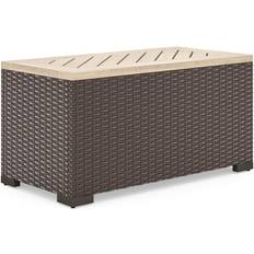 Homestyles Palm Springs Brown Outdoor Side Table