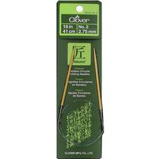 Clover Takumi Bamboo Circular Knitting Needles 16"-Size 2/2.75mm