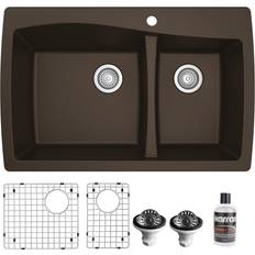 Kitchen Sinks on sale Karran QT-721 PK1 Drop-In Quartz