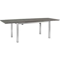 Silver Garden Table modway Rectangle