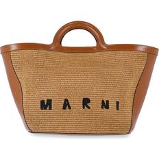 Polyamide Totes & Shopping Bags Marni Tropicalia Bag Leather Raffia - Brown