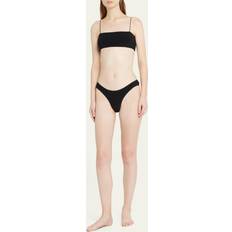 Black Bikinis Toteme Black Smocked Bikini Bottoms