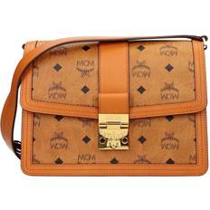 MCM Tracy Medium Shoulder Bag - Cognac