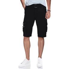XRay Men's Belted Cargo Shorts, 32, Black