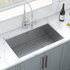 Ruvati 27-inch Slope Bottom Offset Drain Undermount Kitchen