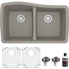 Kitchen Sinks Karran QU-720 PK1 Undermount Quartz Double
