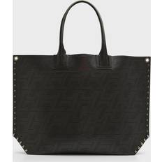 Christian Louboutin Laser-Cut Leather Tote Bag - Black