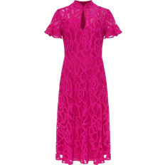 Phase Eight Lulu Lace Dress - Magenta Pink