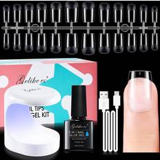 Gelike ec Nail Tips Glue Gel Kit 3-pack