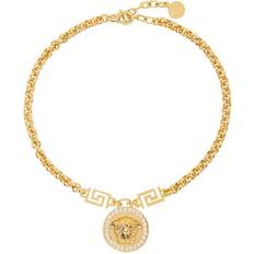 Woman Necklaces Versace The Greek Medusa Necklace - Gold/Transparent