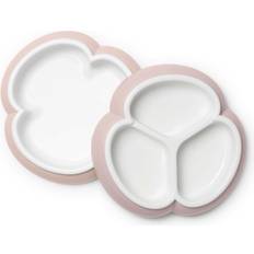 BabyBjörn Lautaset ja Kulhot BabyBjörn Baby Plate Set, 2-pack Powder pink