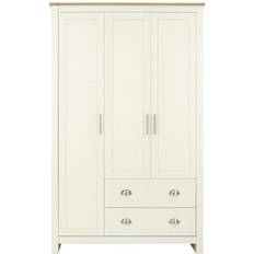 Beige Clothing Storage GFW Lancaster 3 Door 2 Wardrobe 42.9x70.9cm