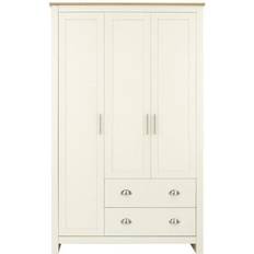 Steel Clothing Storage GFW Lancaster Cream Wardrobe 112x180cm