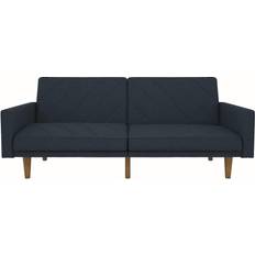 Novogratz Brittany Click Clack Split Back Bed Ribbed Linen Sofa