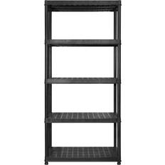 Black Shelving Systems vidaXL Storage 5-Tier Shelving System