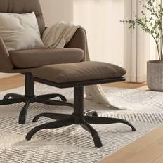 vidaXL 60x60x39 stof Fodskammel