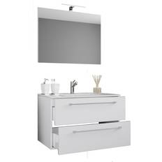 Badezimmerspiegel VCM Waschplatz 3tlg Badinos 80 x 50 x 46 cm