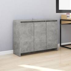 vidaXL Credenza Grigio Cemento 102x33x75 cm Truciolato Madia