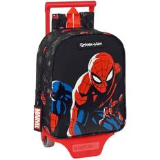 Mango Telescópico Equipajes infantiles Mochila Con Carro 805 Spider-Man Hero Negro 22 x 27 x 10 cm