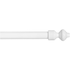 Ensfarvet Gardinstænger Hasta Mormorstang 28 mm Hvid 200 cm Hvid