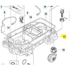 Udskiftningskabinetter Husqvarna Chassis Lower P12