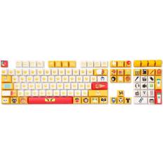 Cherry MX Clear Keyboards LTC LavaCaps PBT Double Shot108 Keycaps Set Yellow (English)