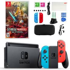 Gaming Accessories Nintendo Switch Neon with Hyrule Warriors & Accessory Kit - Open Miscellaneous