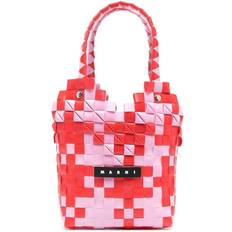 Kinder - Weiß Tragetaschen Marni Girls Ballet Diamond Shopper Basket Pink