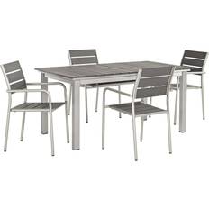 Aluminum Patio Dining Sets modway Shore 5 Patio Dining Set