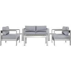 modway Collection EEI-2568-SLV-GRY Outdoor Lounge Set