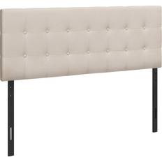 Monarch Specialties Linen Look Button Headboard