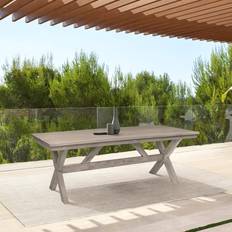 Wood Outdoor Dining Tables Armen Living Costa Patio