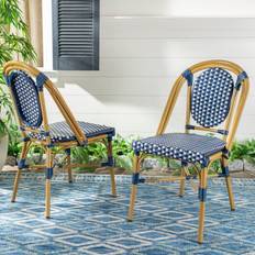 Blue Garden Chairs Safavieh Lenda French Stackable Bistro