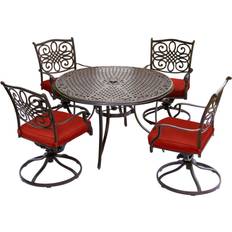 Patio Furniture Hanover TRADDN5PCSW Traditions Five Patio Dining Set