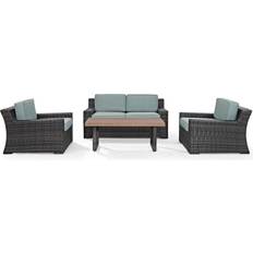 Patio Furniture Crosley Beaufort Collection KO70096BR Outdoor Lounge Set