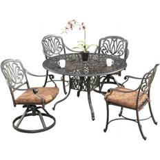 Orange Patio Dining Sets Homestyles Capri Charcoal Patio Dining Set