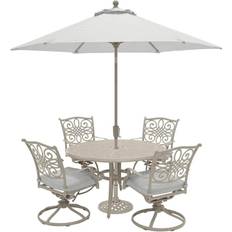 Patio sets with umbrella Hanover Traditions Umbrella Patio Dining Set